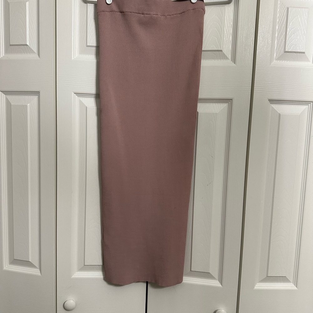 Zara Elegant Pinky Muave Midi Skirt